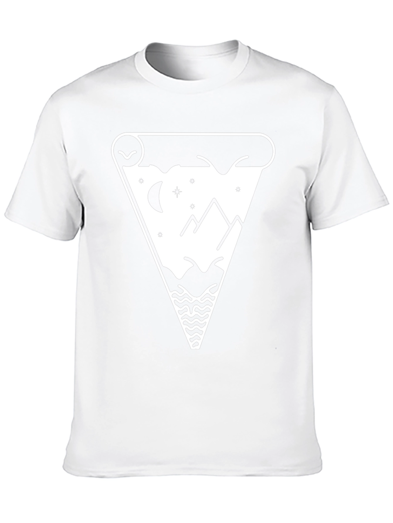 Mountainscape Graphic Tee - Black Cotton Blend