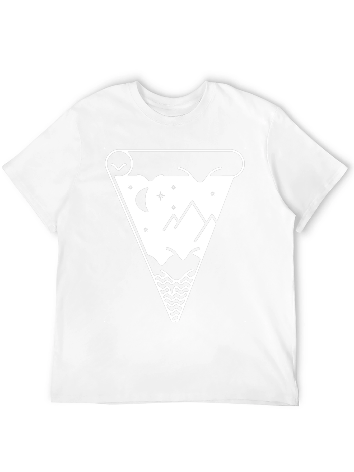 Mountainscape Graphic Tee - Black Cotton Blend