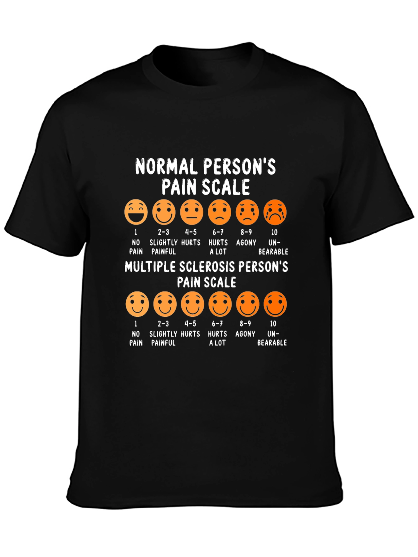 Multiple Sclerosis Pain Scale Graphic Tee
