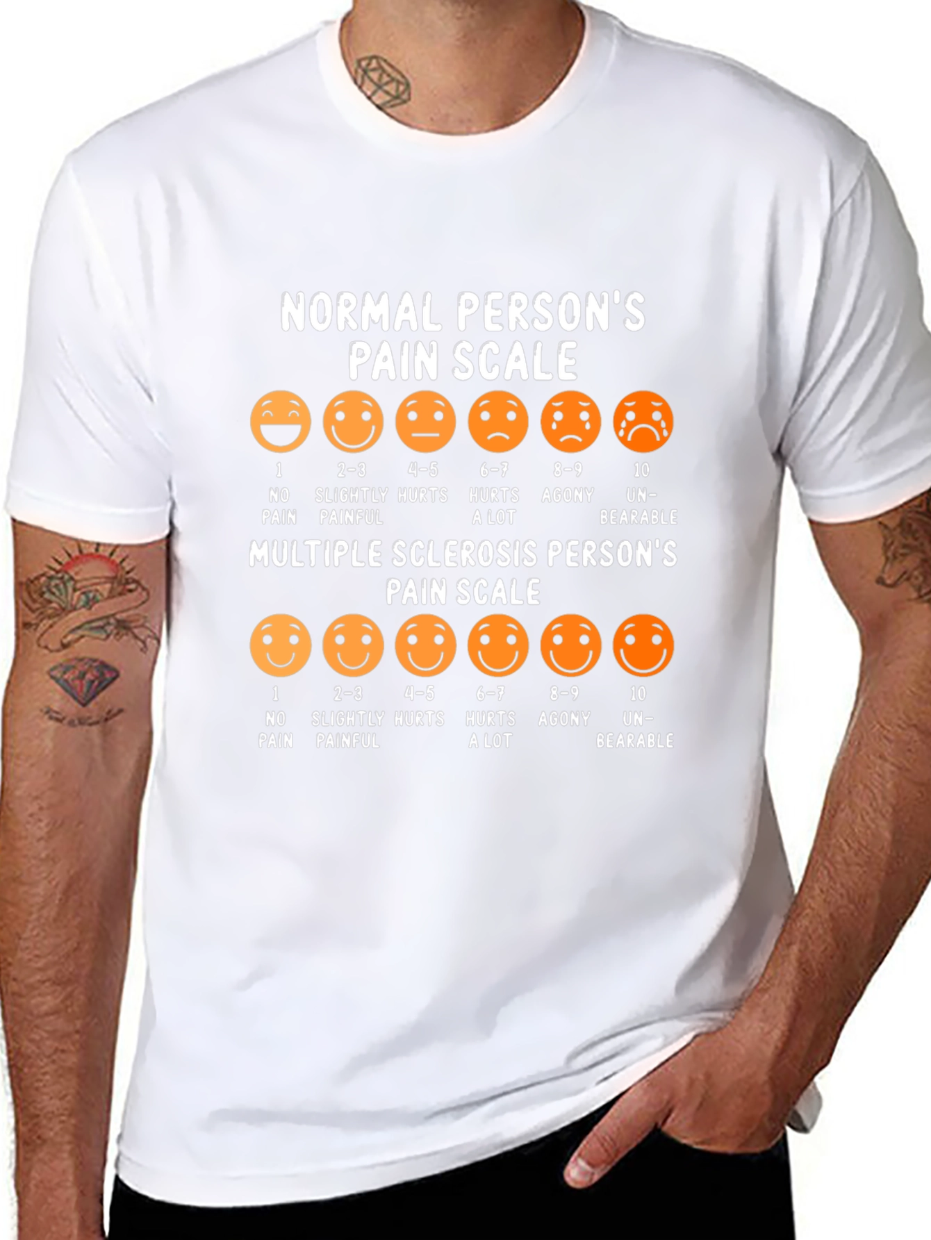 Multiple Sclerosis Pain Scale Graphic Tee