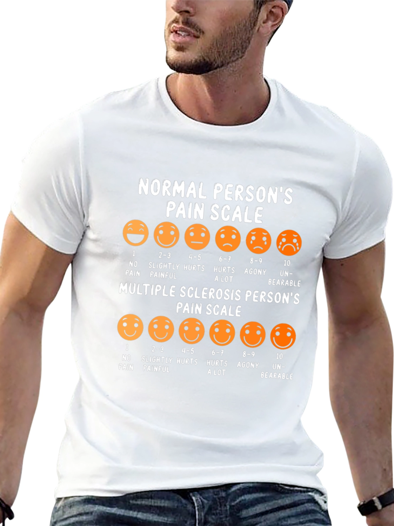 Multiple Sclerosis Pain Scale Graphic Tee