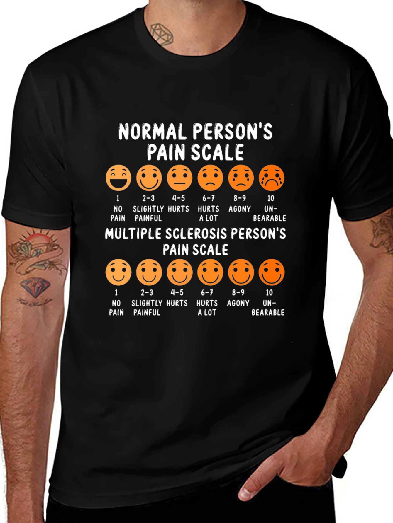 Multiple Sclerosis Pain Scale Graphic Tee