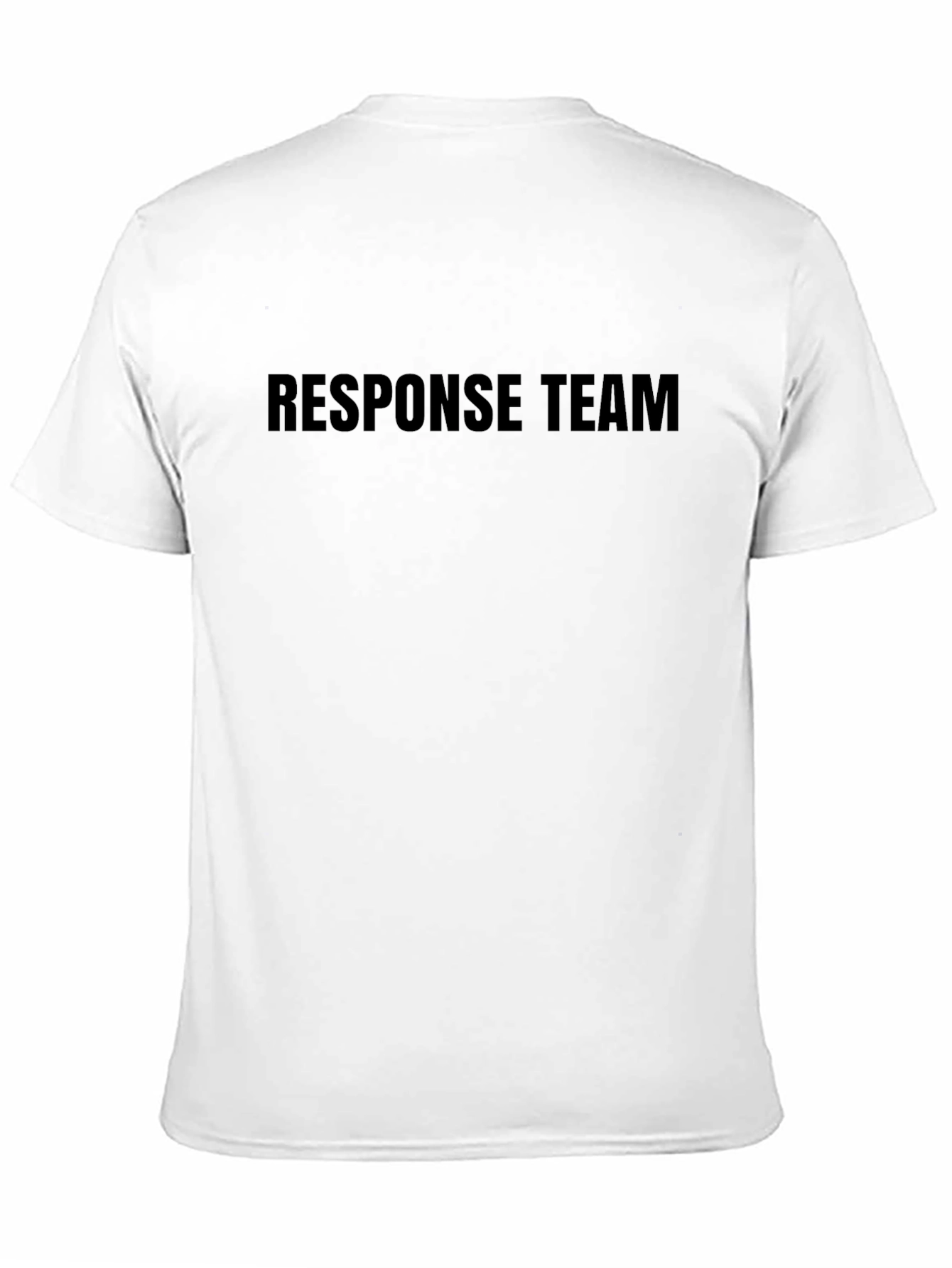 Response Team Black Crew Neck Cotton T-Shirt