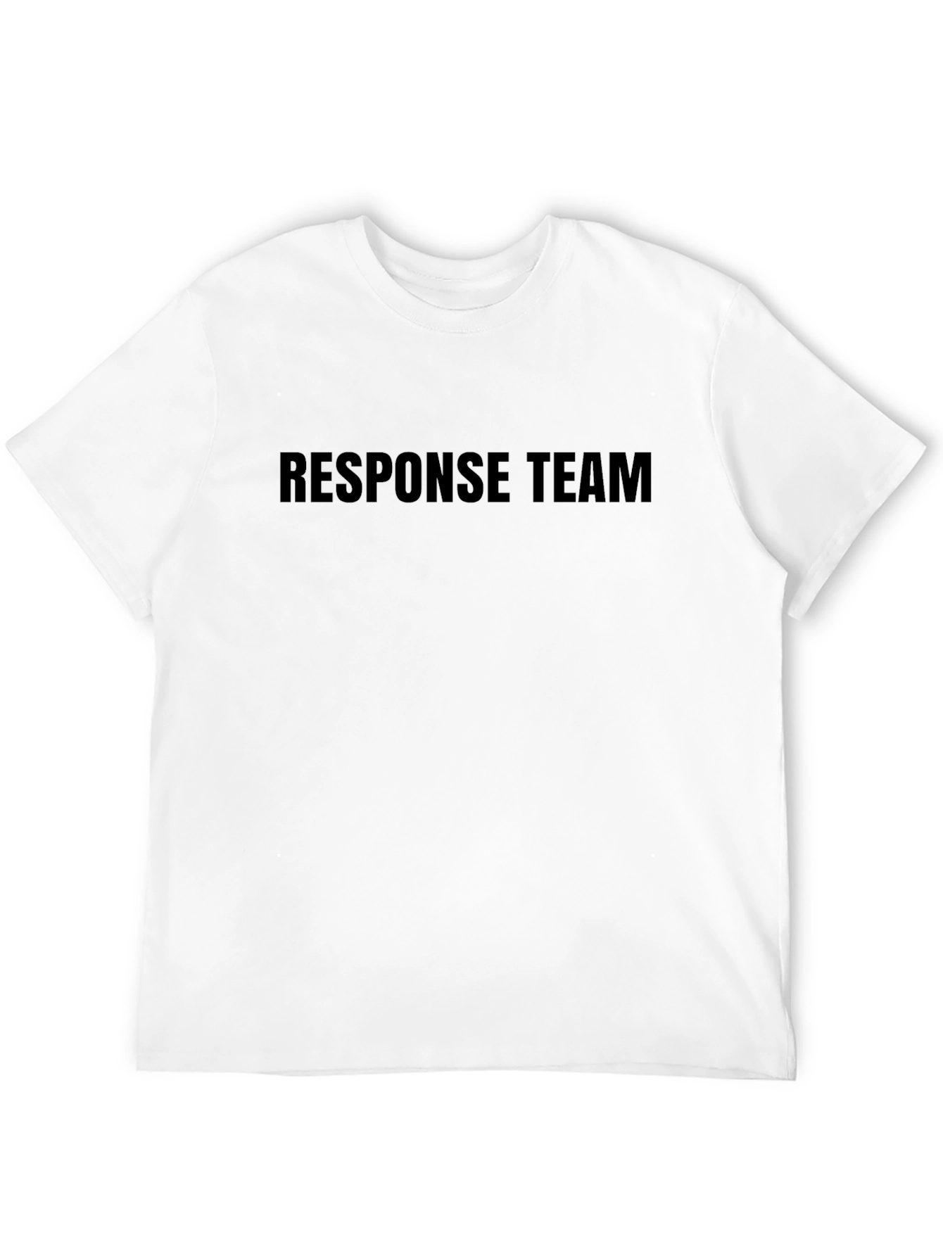 Response Team Black Crew Neck Cotton T-Shirt