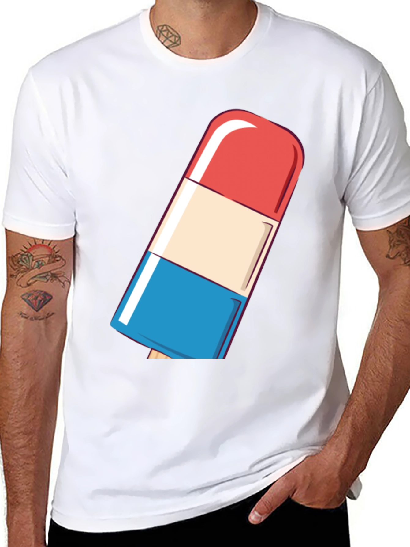 Retro Popsicle Graphic Tee - Cool Summer Style