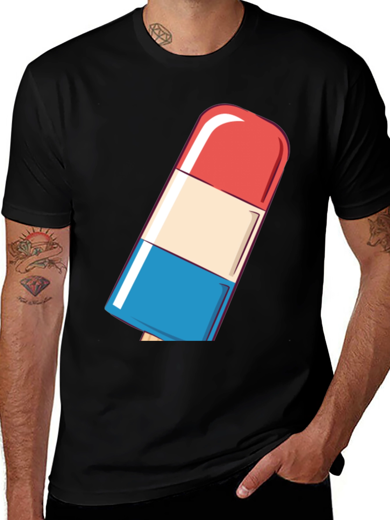 Retro Popsicle Graphic Tee - Cool Summer Style