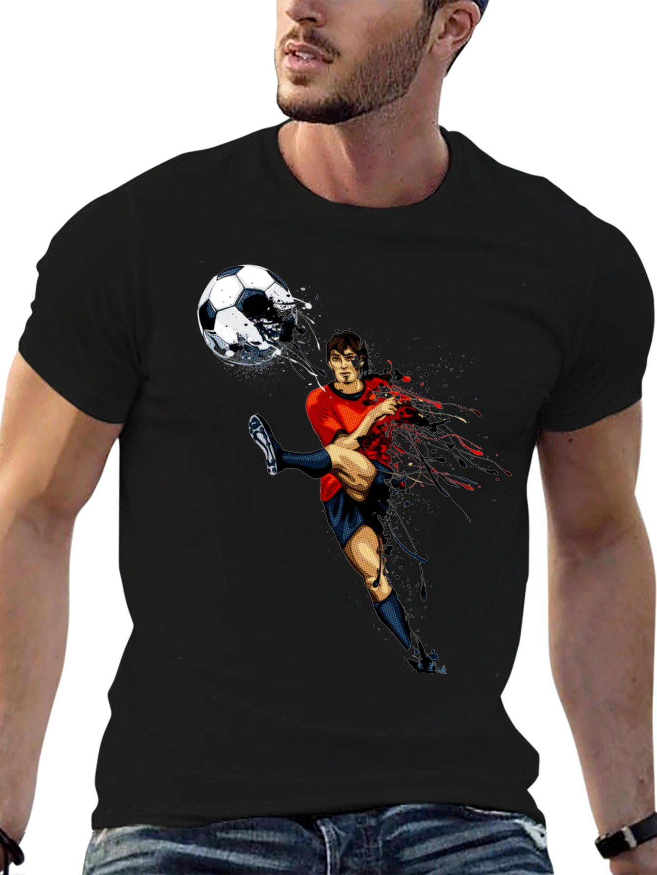 Soccer Kick Graphic T-Shirt