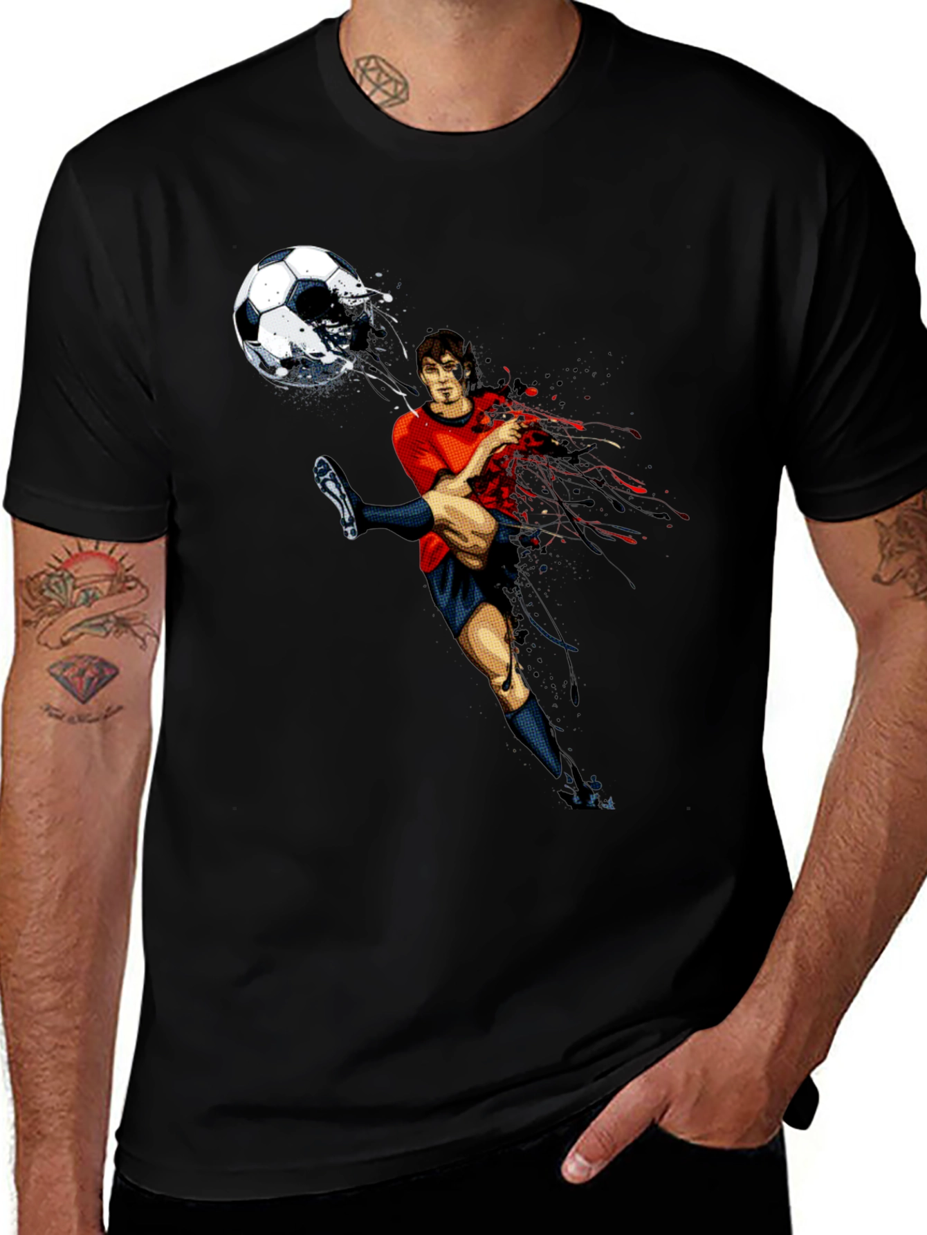 Soccer Kick Graphic T-Shirt