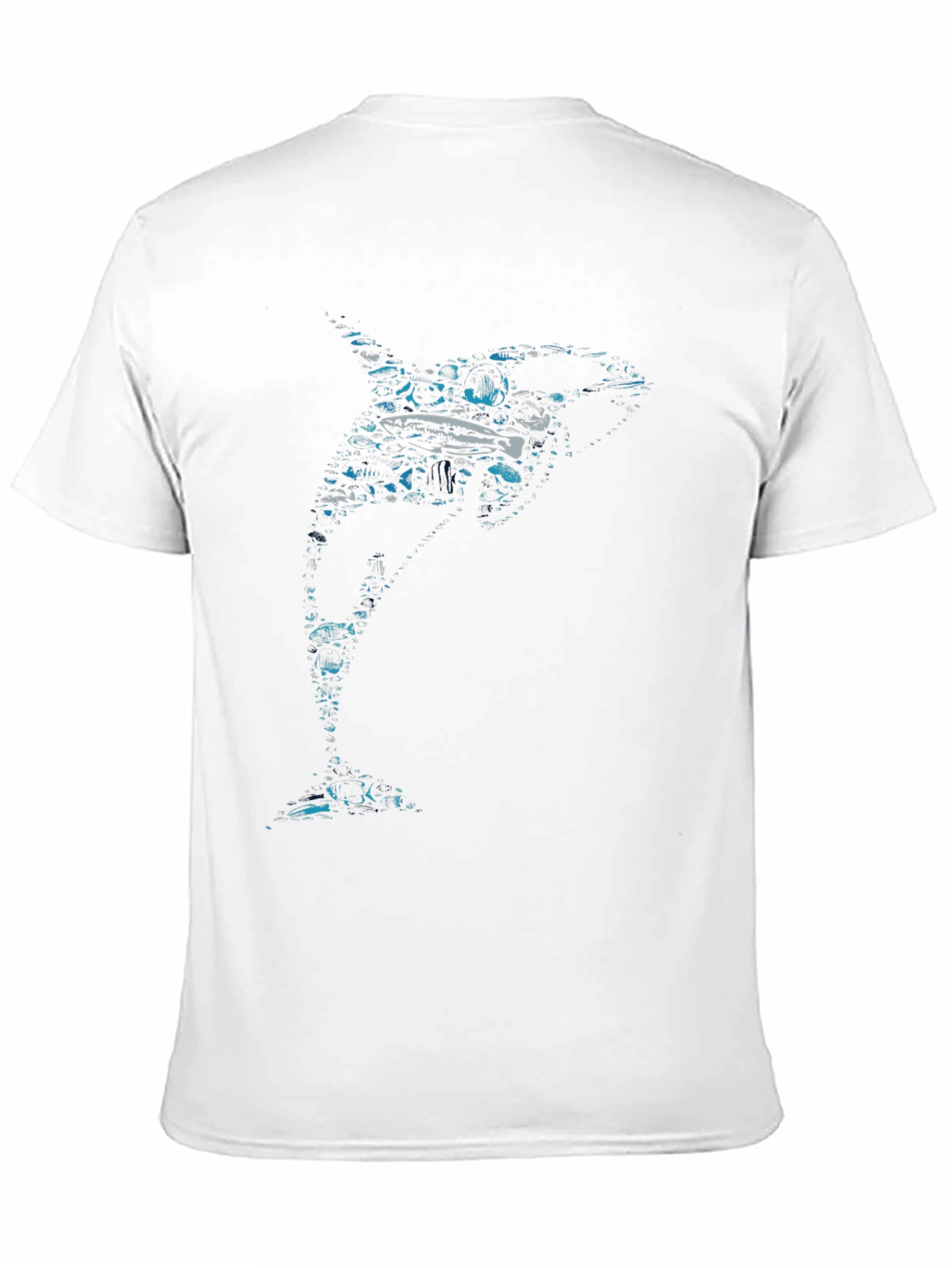 Orca Graphic Print Crew Neck T-Shirt