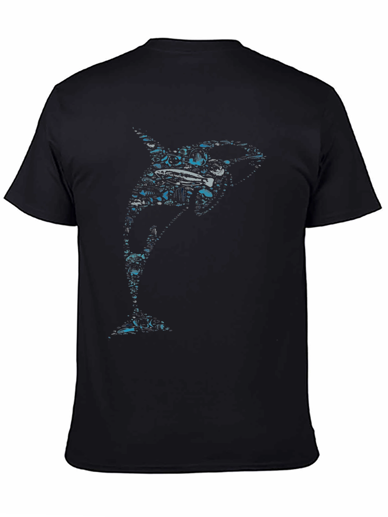 Orca Graphic Print Crew Neck T-Shirt