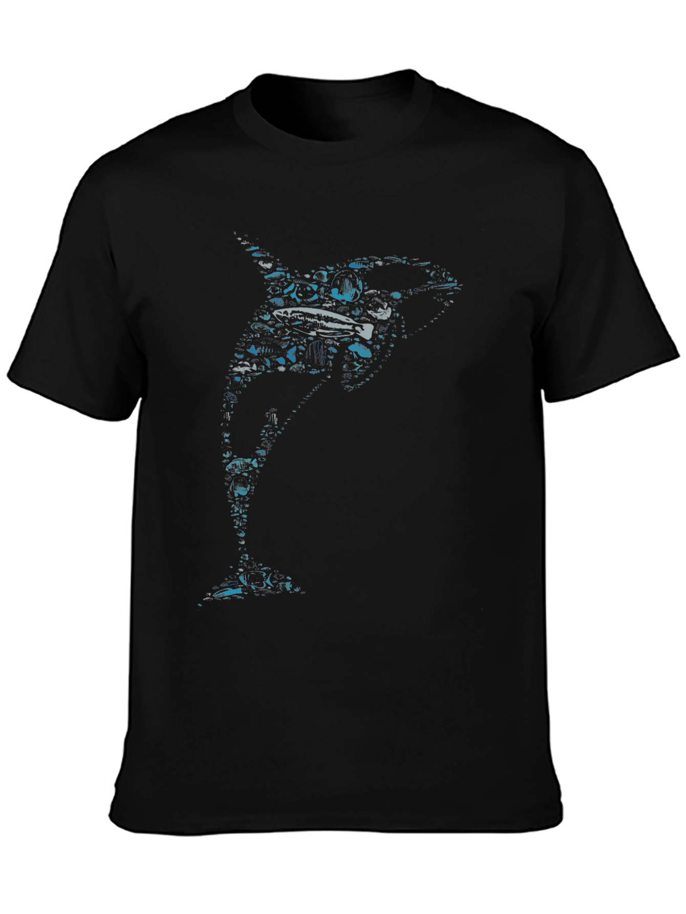 Orca Graphic Print Crew Neck T-Shirt