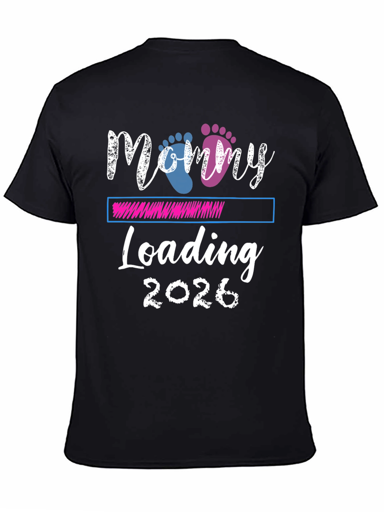 Mommy Loading 2026 Pregnancy Announcement T-Shirt