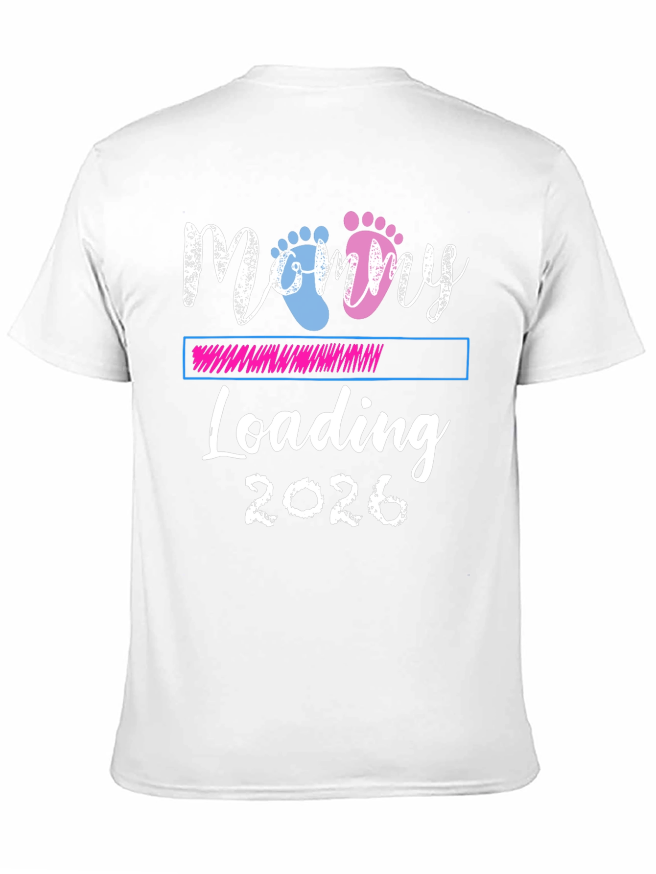 Mommy Loading 2026 Pregnancy Announcement T-Shirt