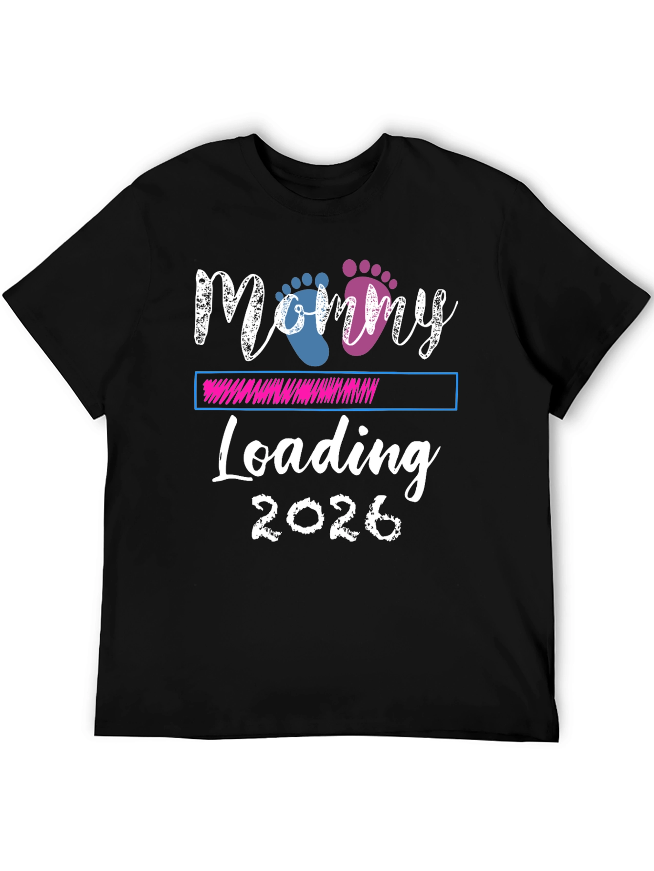 Mommy Loading 2026 Pregnancy Announcement T-Shirt