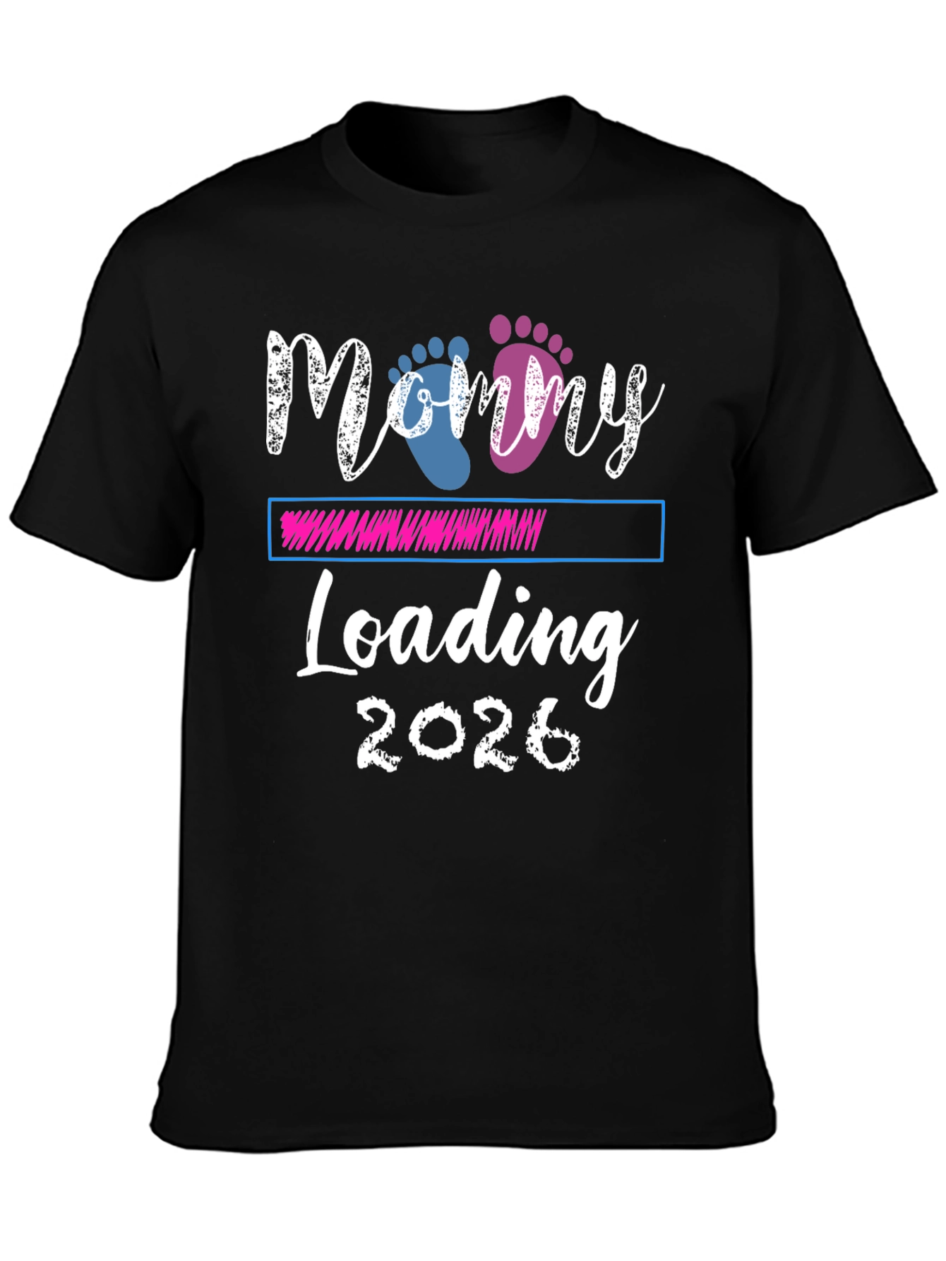 Mommy Loading 2026 Pregnancy Announcement T-Shirt