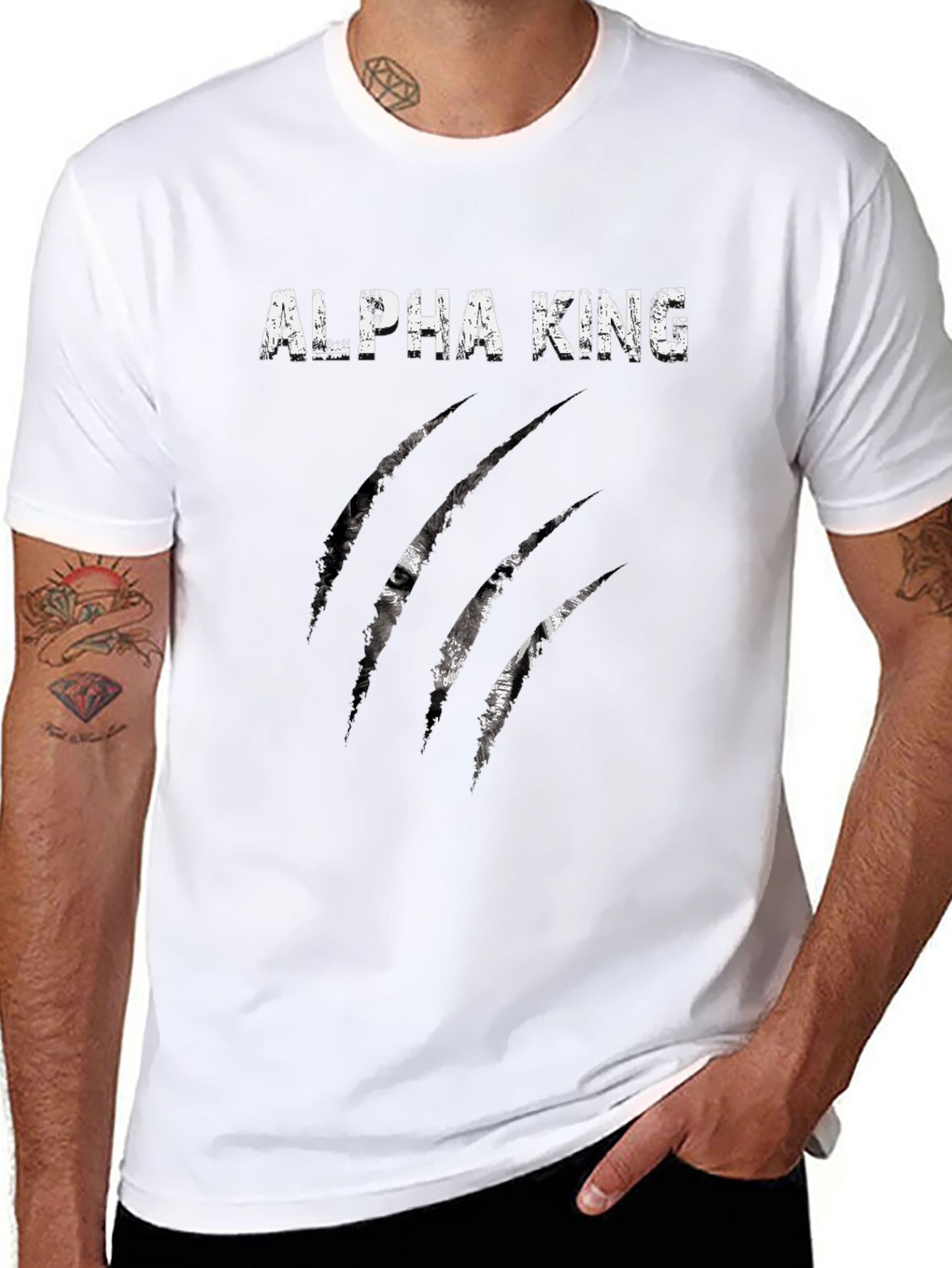 Alpha King Graphic Tee - Wolf Eyes