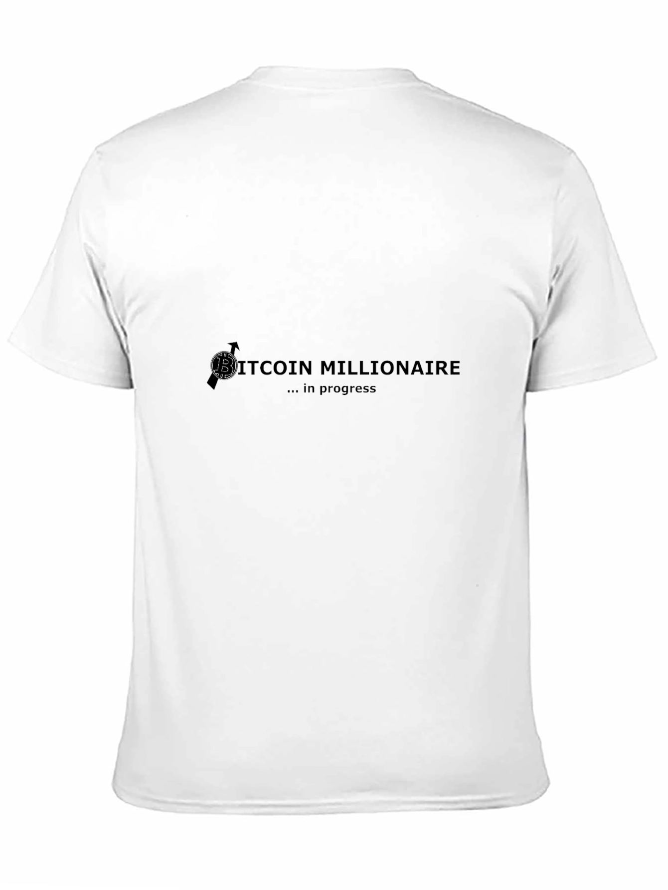 Bitcoin Millionaire in Progress Black T-Shirt