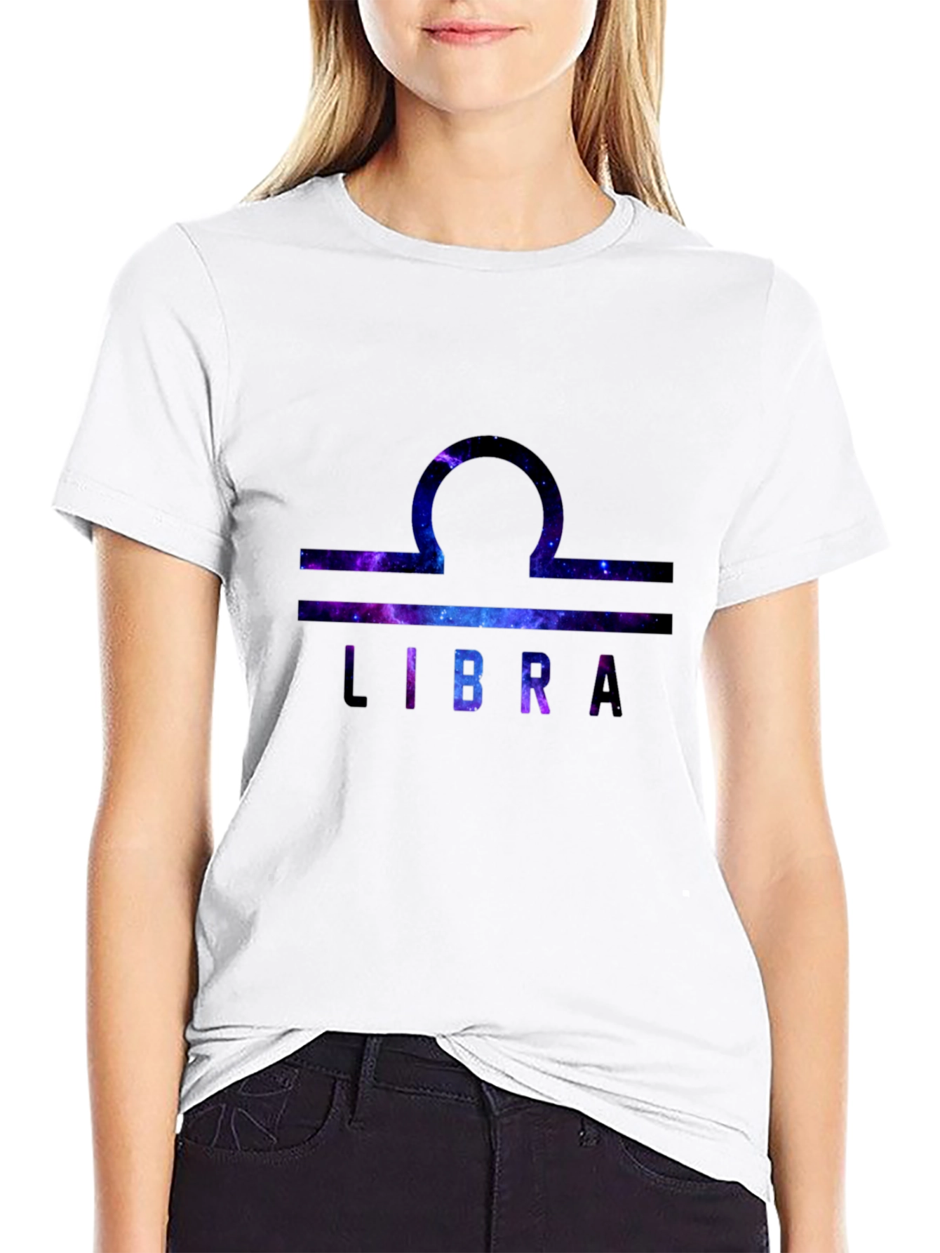 Libra Zodiac Galaxy T-Shirt - Stylish Astrology Tee