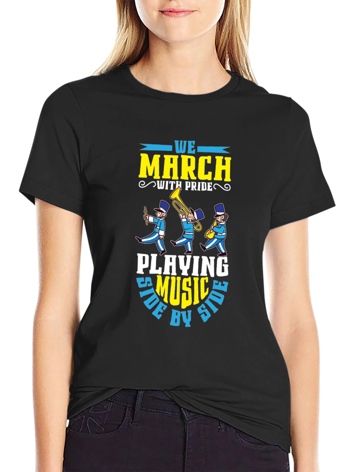 Marching Band T-Shirt: We March With Pride