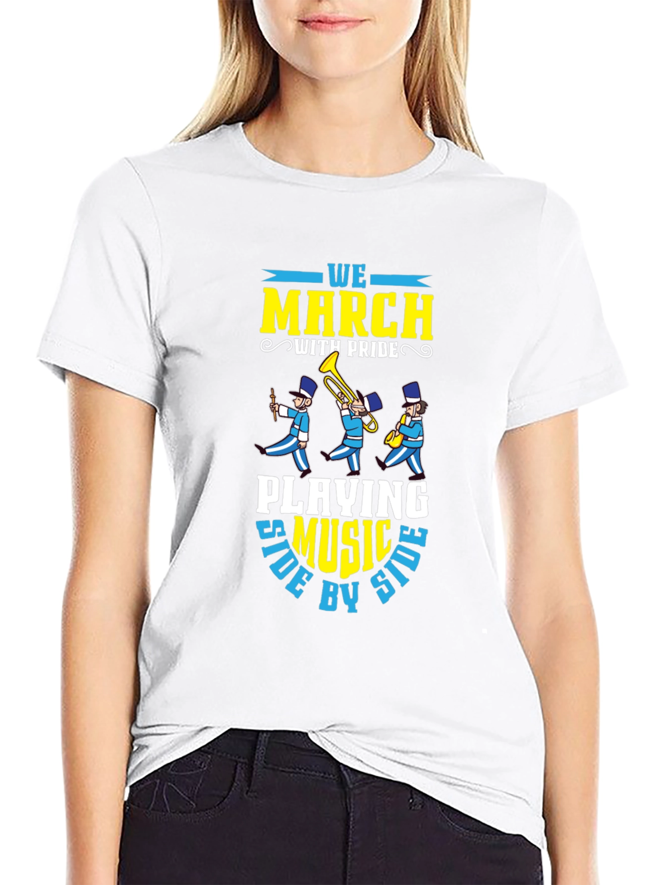 Marching Band T-Shirt: We March With Pride