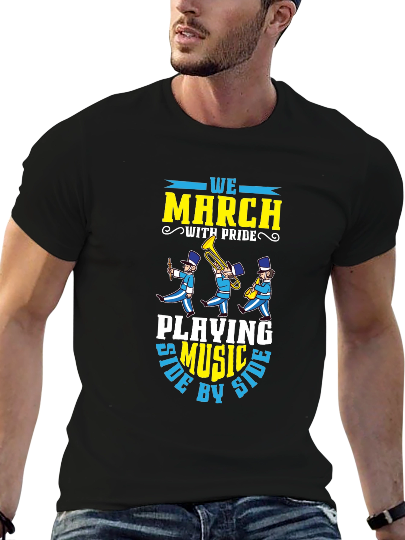 Marching Band T-Shirt: We March With Pride
