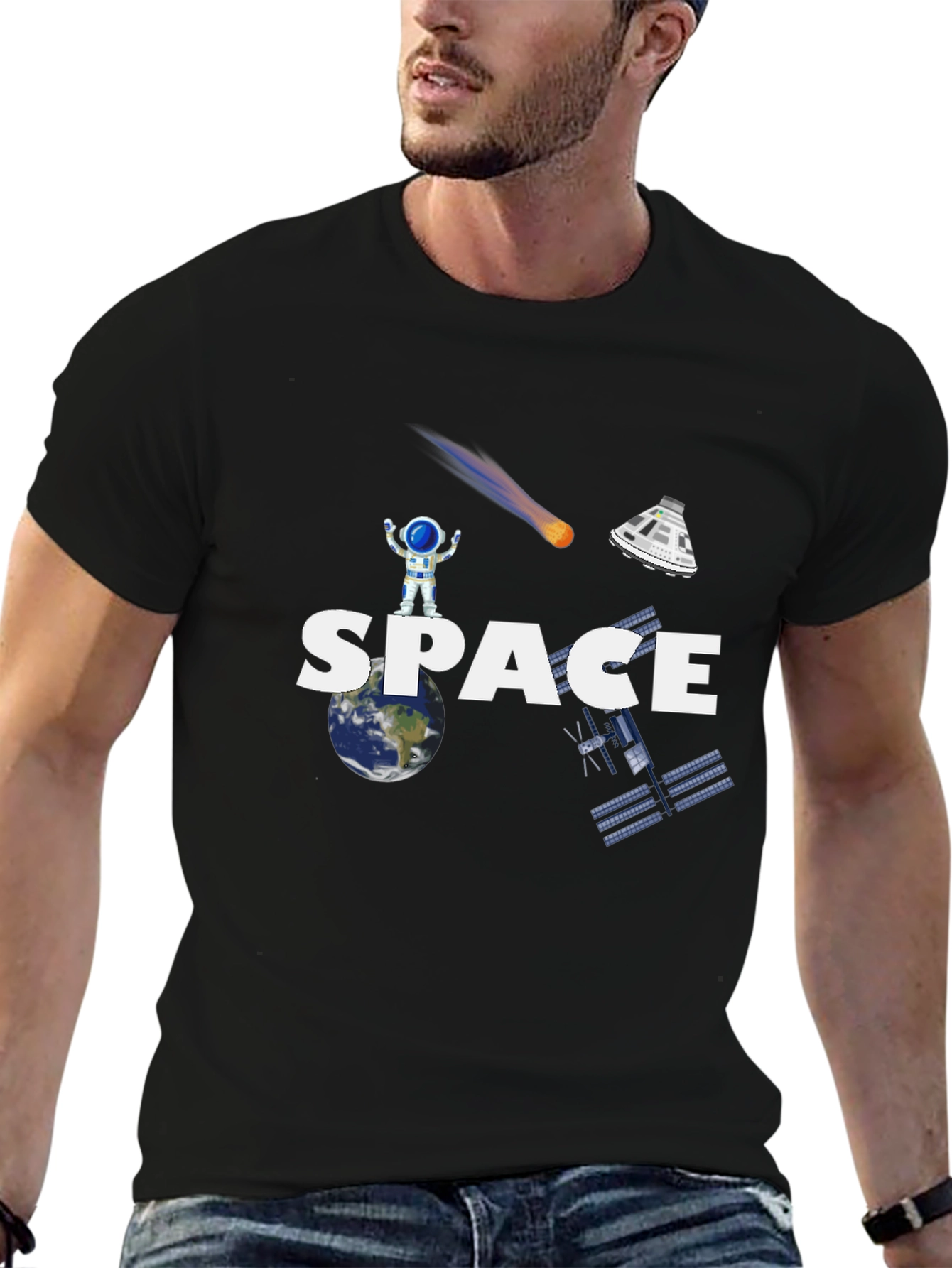 Space Exploration Graphic T-Shirt