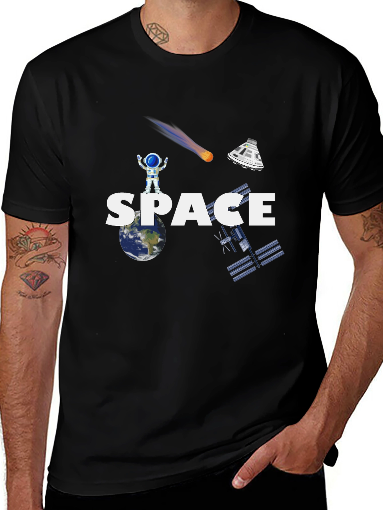 Space Exploration Graphic T-Shirt