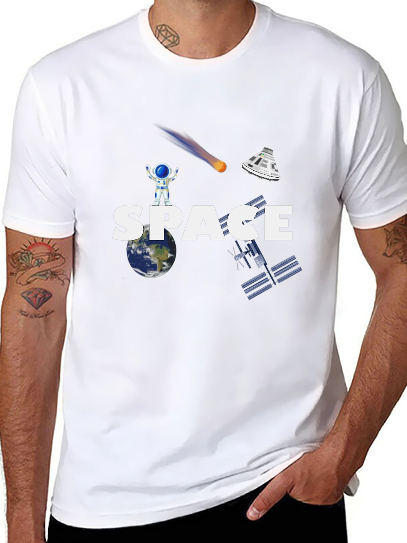Space Exploration Graphic T-Shirt