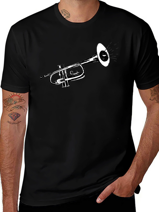 Trumpet Graphic Tee - Cool Musical Instrument T-Shirt