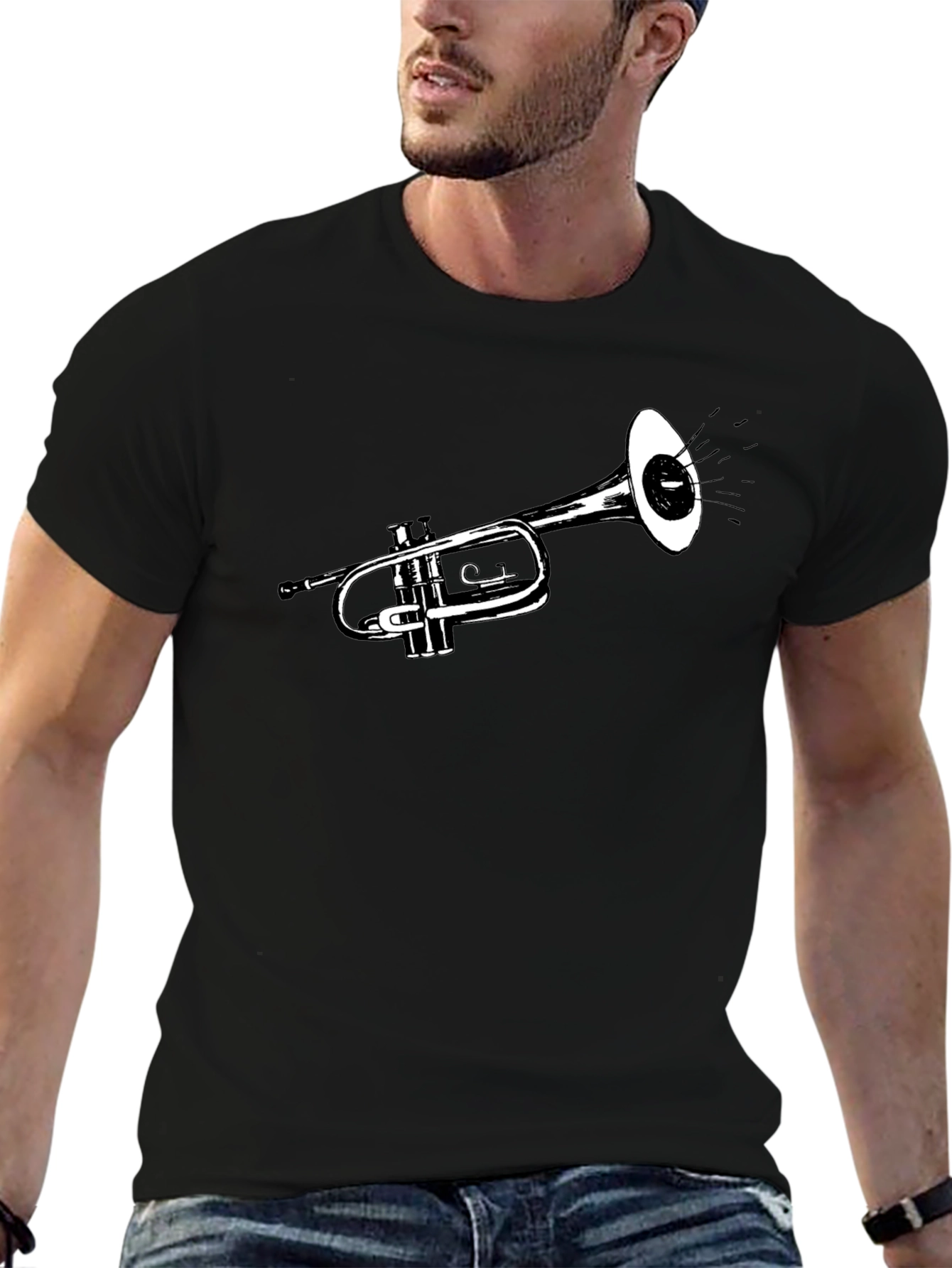 Trumpet Graphic Tee - Cool Musical Instrument T-Shirt