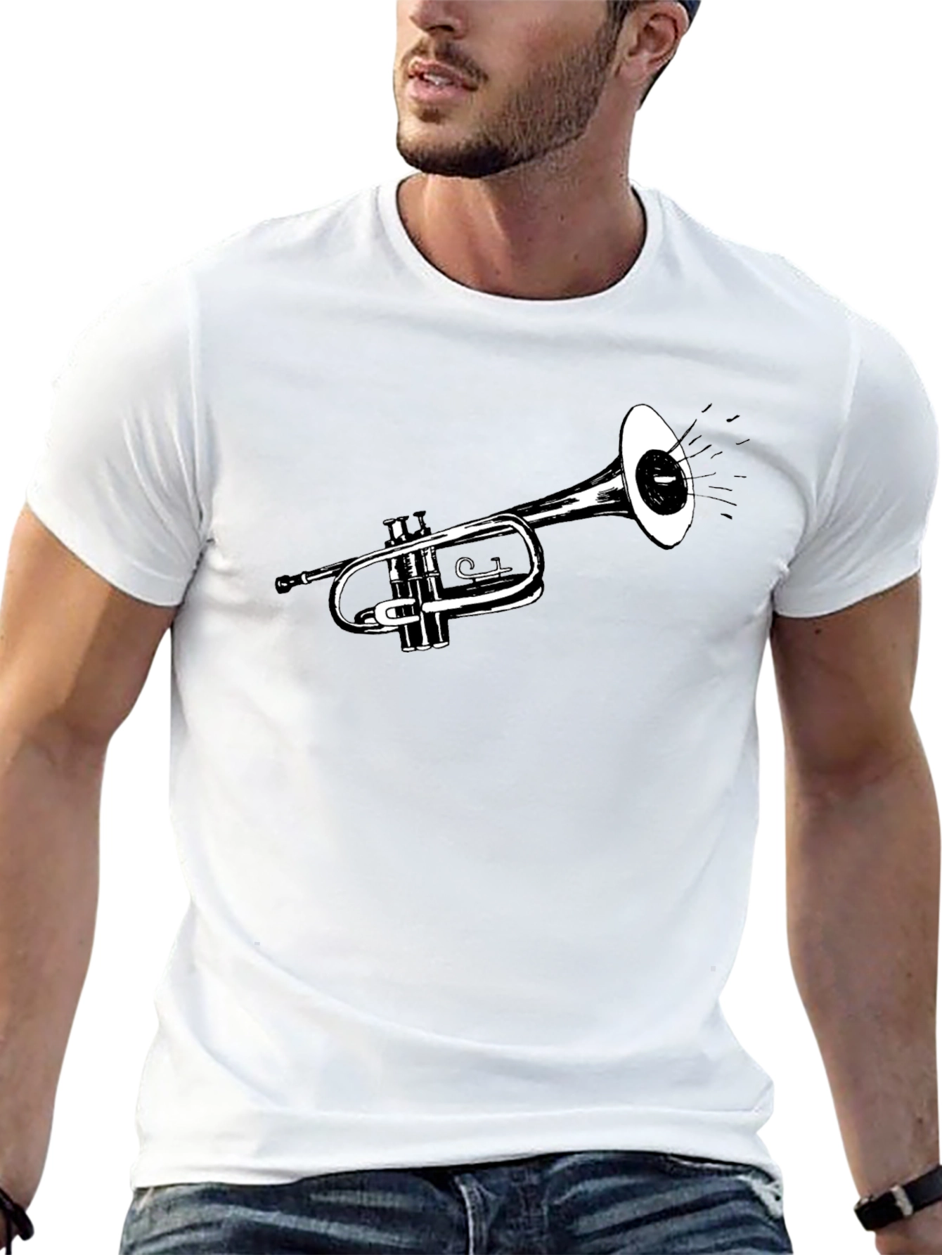 Trumpet Graphic Tee - Cool Musical Instrument T-Shirt