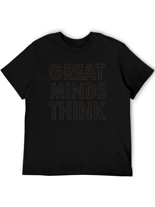 Great Minds Think Black Graphic Tee