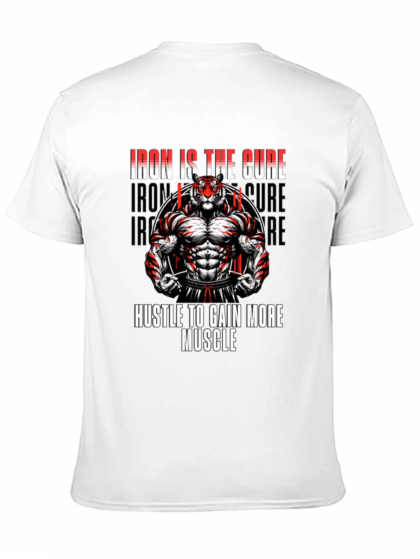 Iron Is The Cure Muscle Tiger Graphic Tee