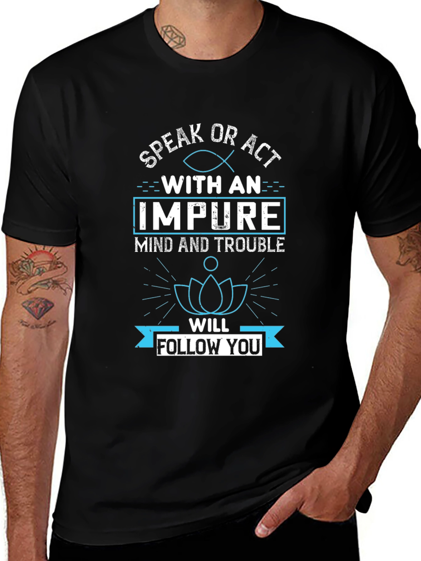 Impure Mind & Trouble T-Shirt - Graphic Tee