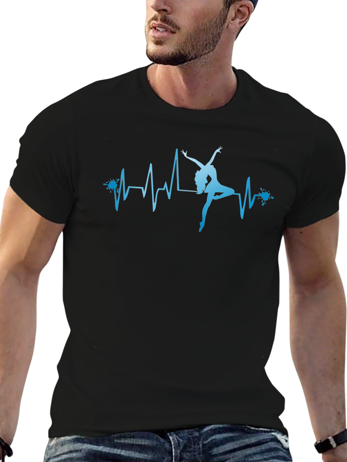 Dancing Heartbeat Graphic T-Shirt