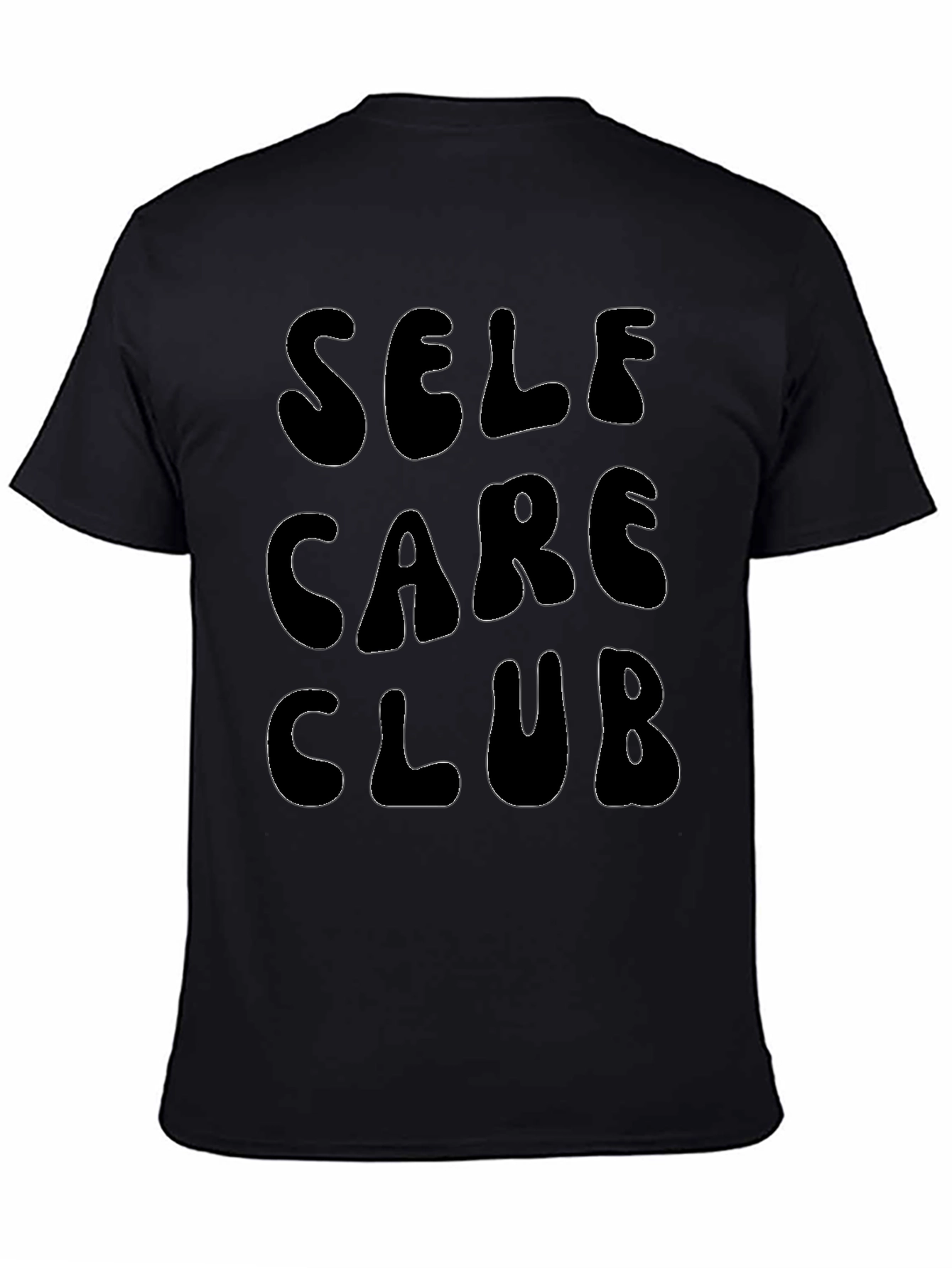 Self Care Club Black Graphic T-Shirt