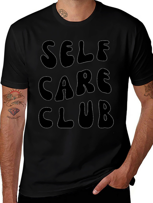 Self Care Club Black Graphic T-Shirt