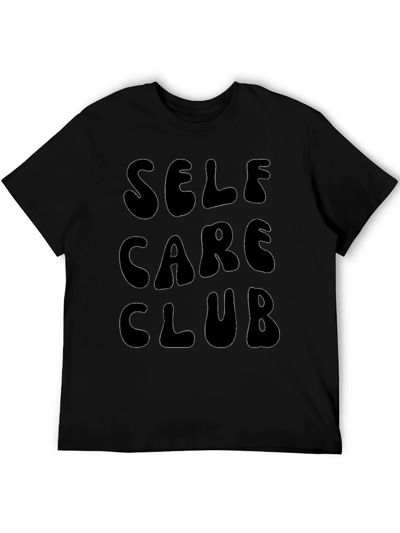 Self Care Club Black Graphic T-Shirt