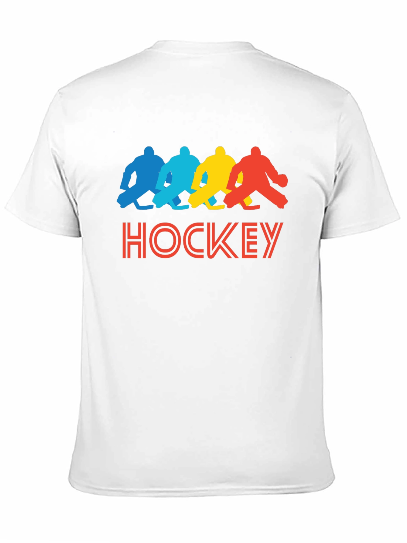 Hockey Player Graphic Tee - Retro Style