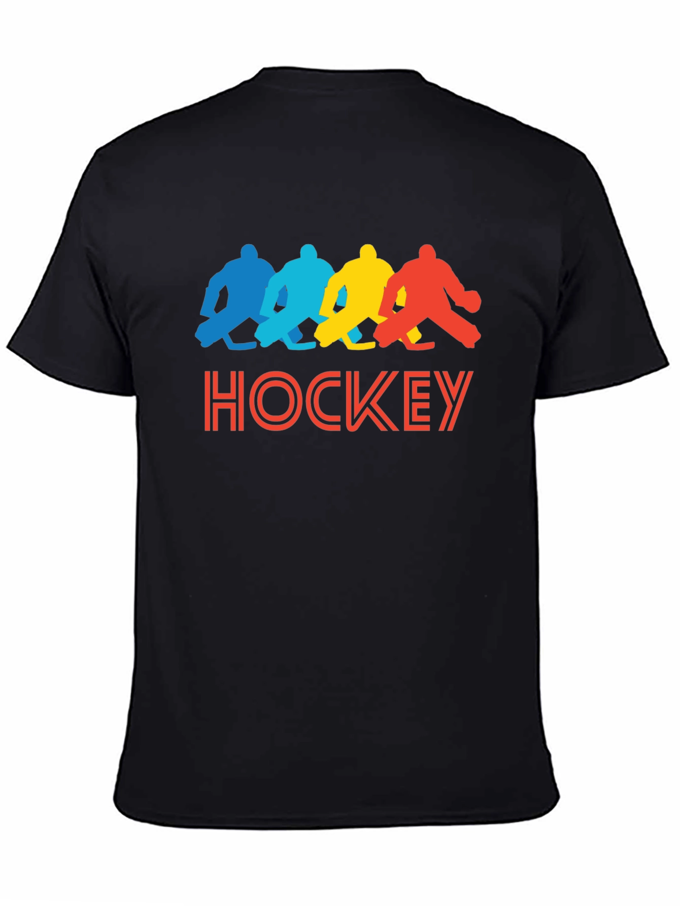 Hockey Player Graphic Tee - Retro Style
