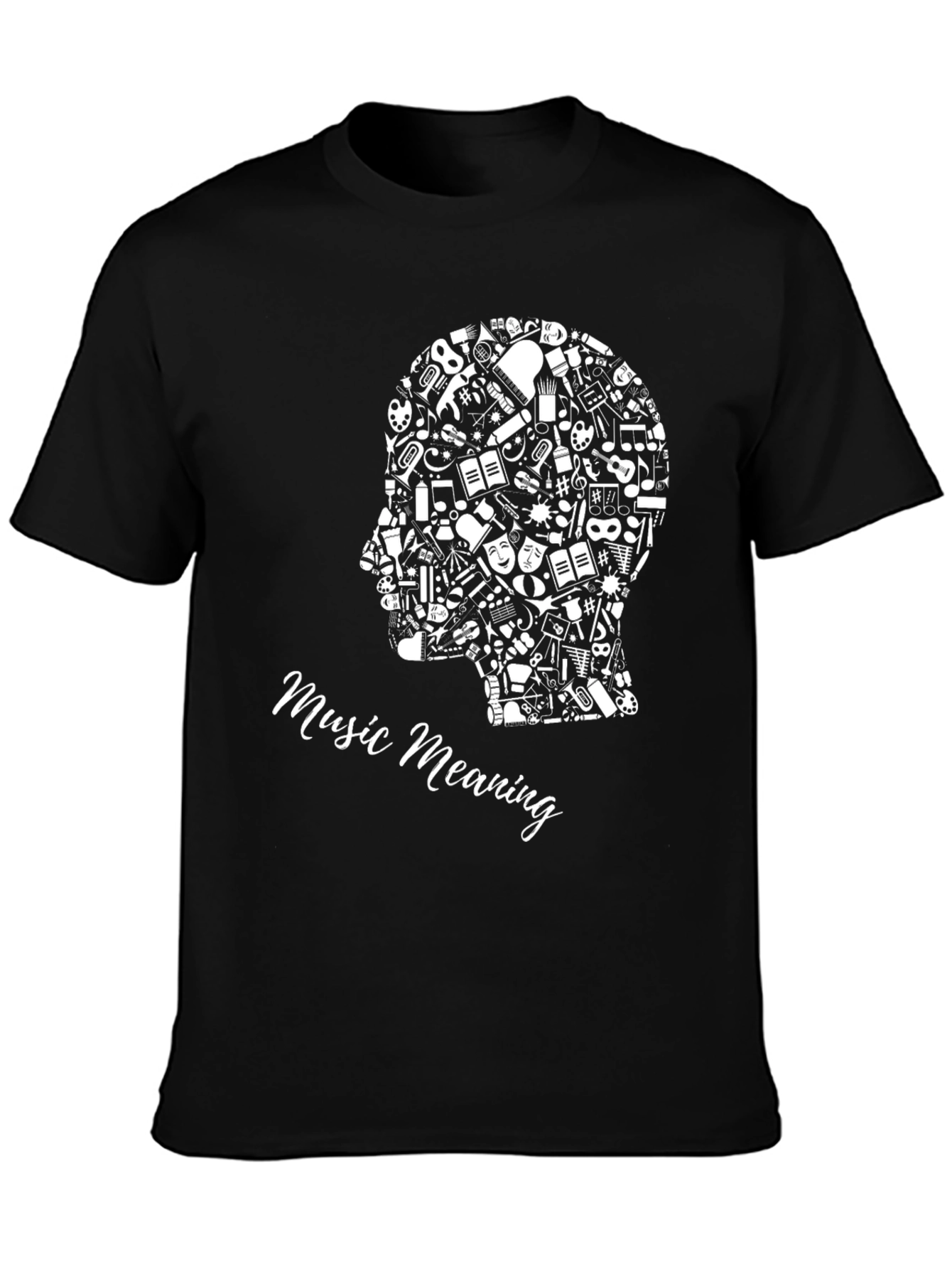 Music Meaning Black Graphic Tee
