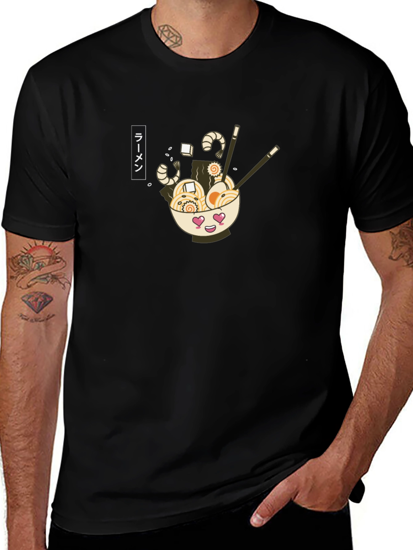 Ramen Bowl Graphic Tee - Unique Foodie Style