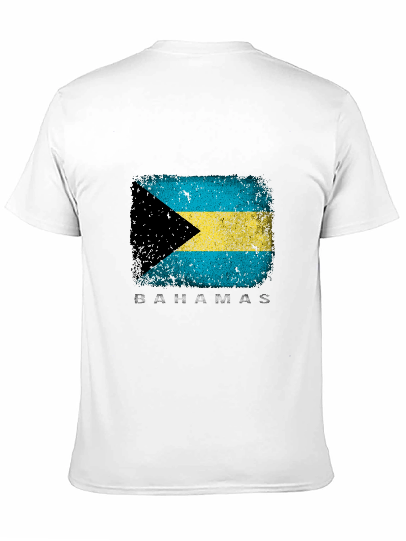 Bahamas Flag Graphic T-Shirt - Black