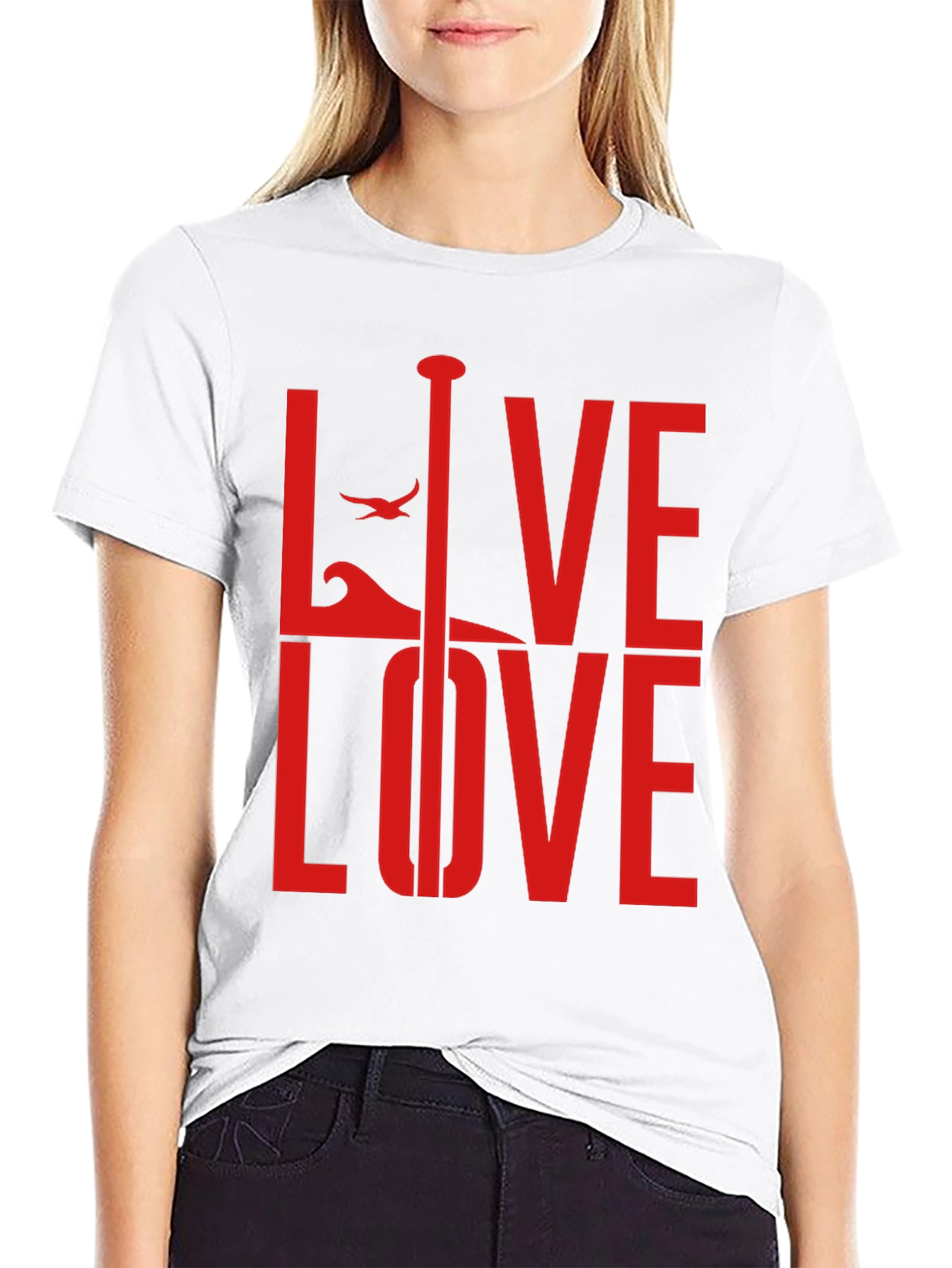 Live Love Paddle Graphic T-Shirt