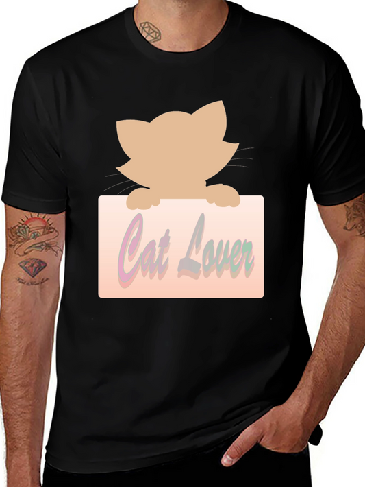 Cat Lover Graphic Tee - Unisex Black T-Shirt