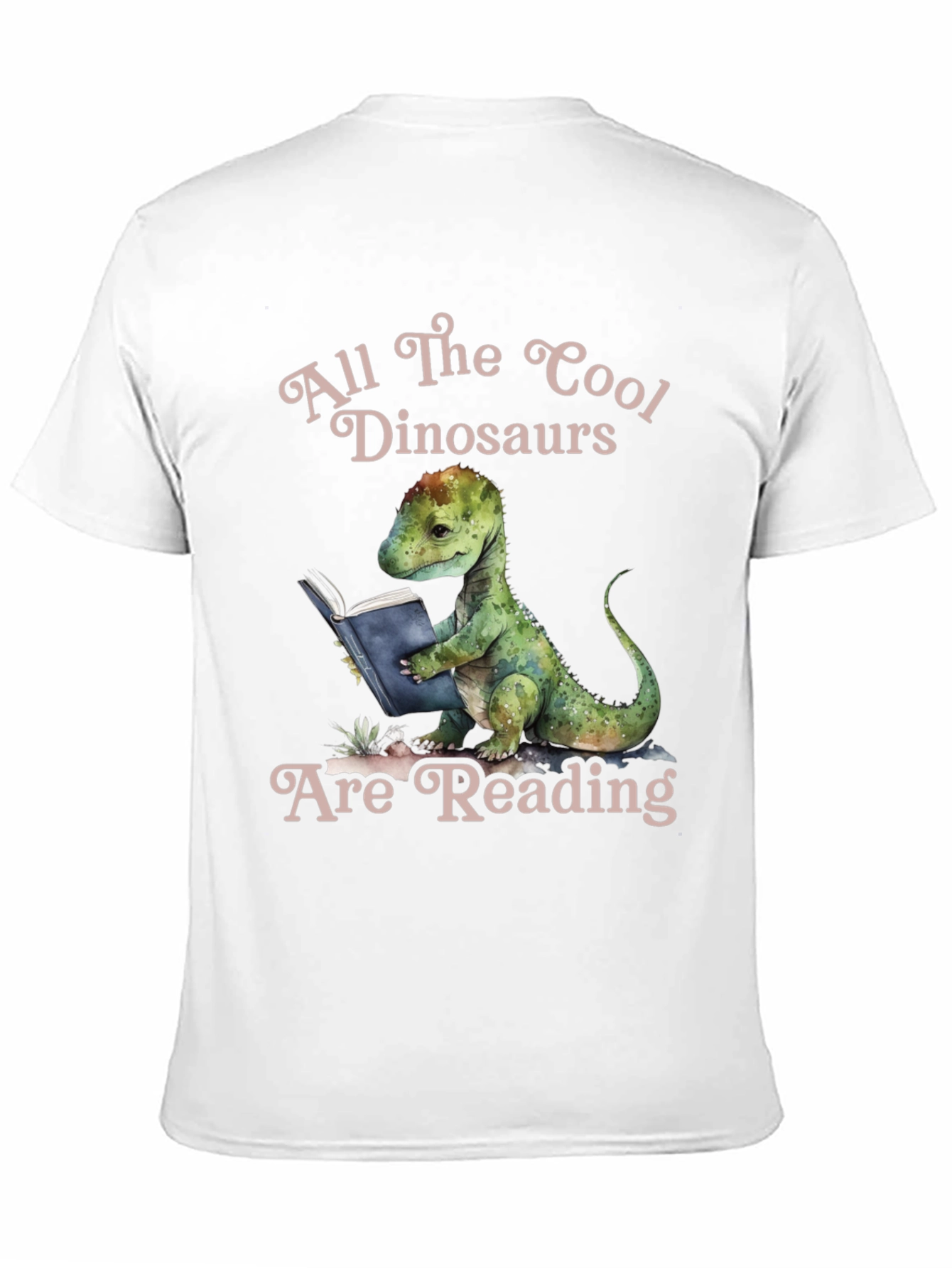 Cool Dinosaur Reading T-Shirt