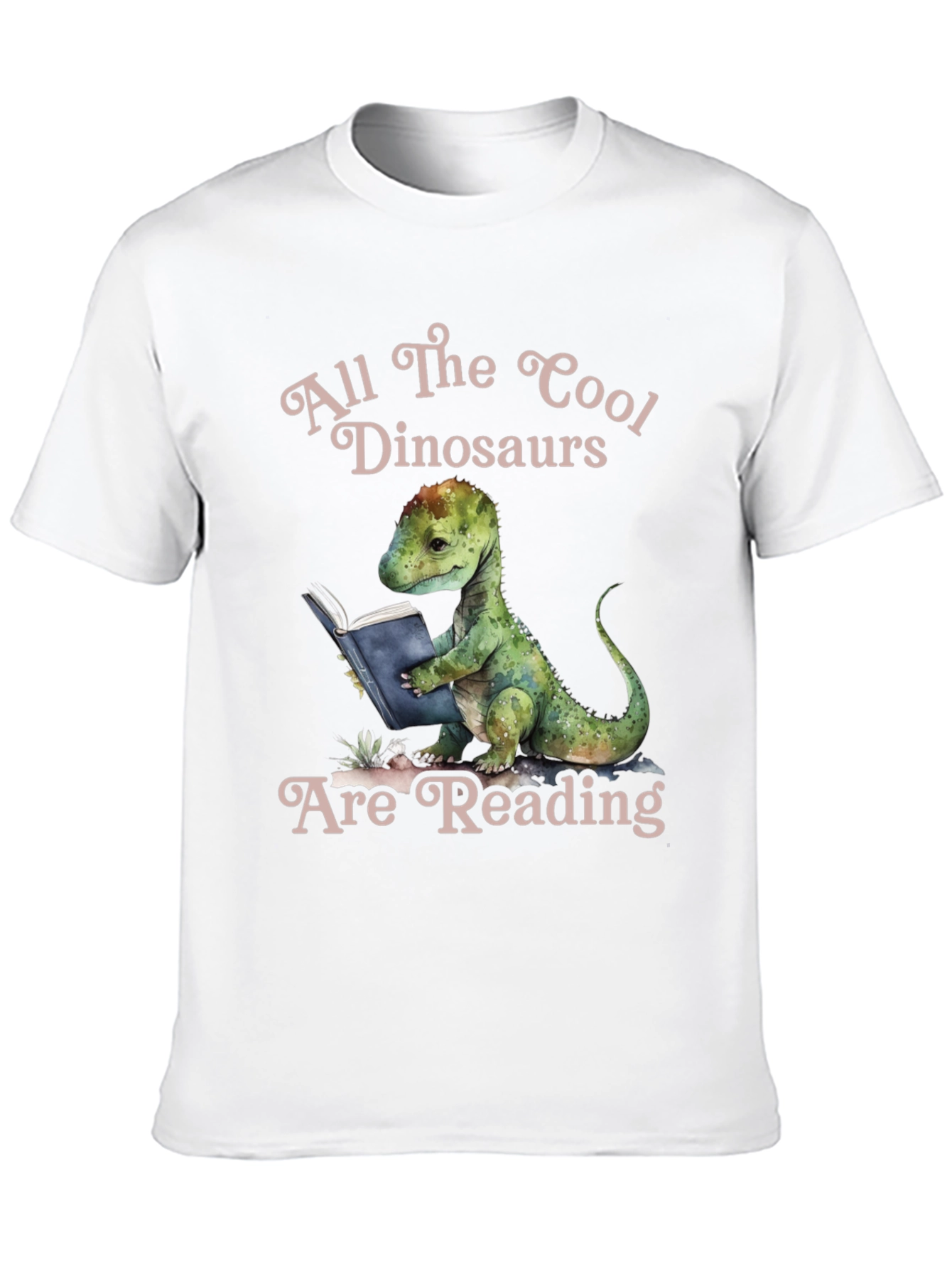 Cool Dinosaur Reading T-Shirt