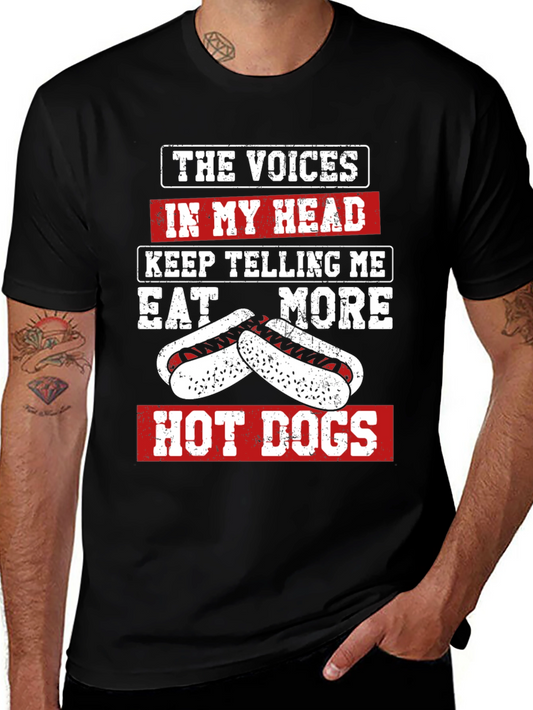 Eat More Hot Dogs T-Shirt Funny Foodie Tee