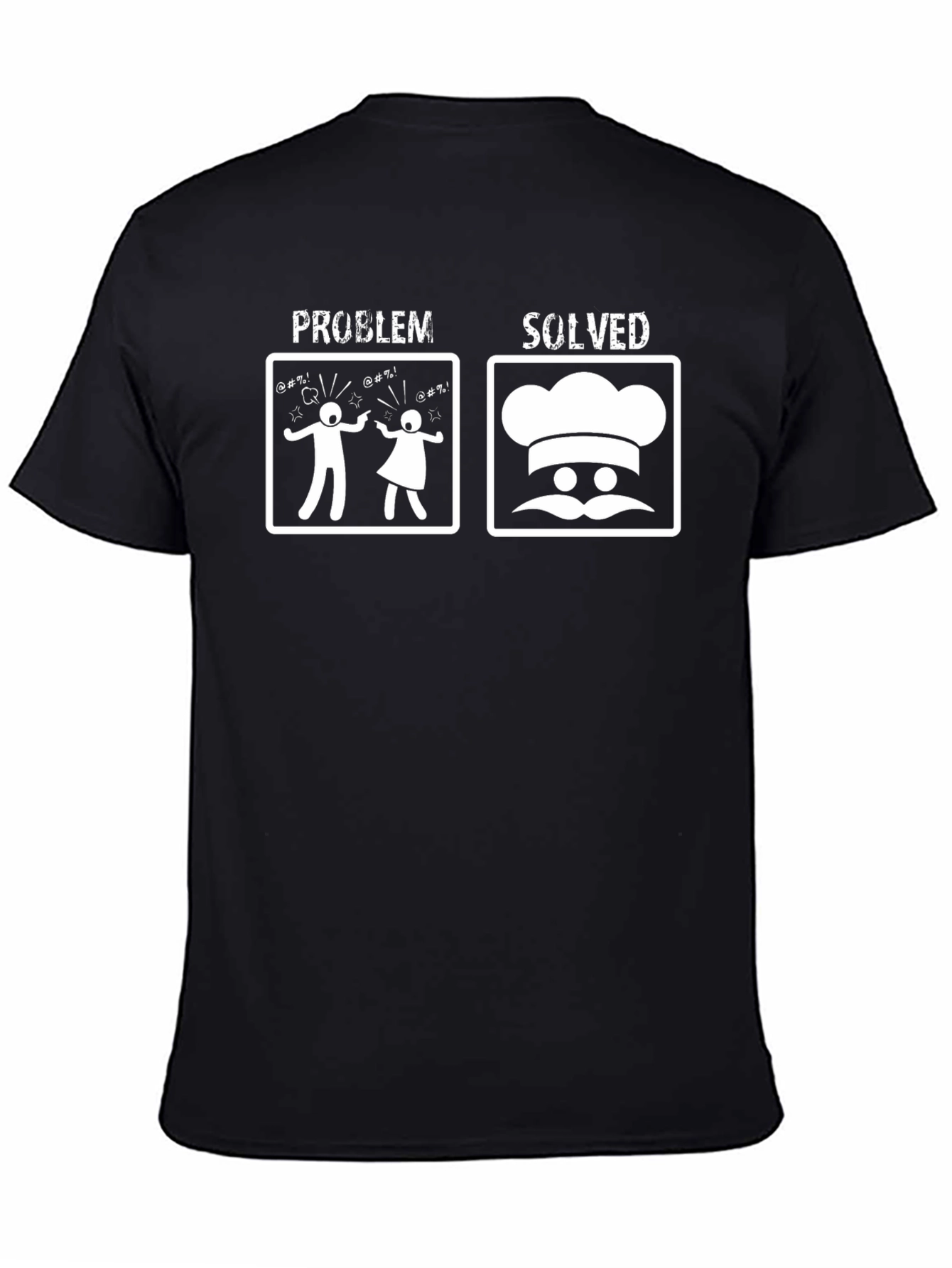 Problem Solved Chef T-Shirt Funny Cooking Tee