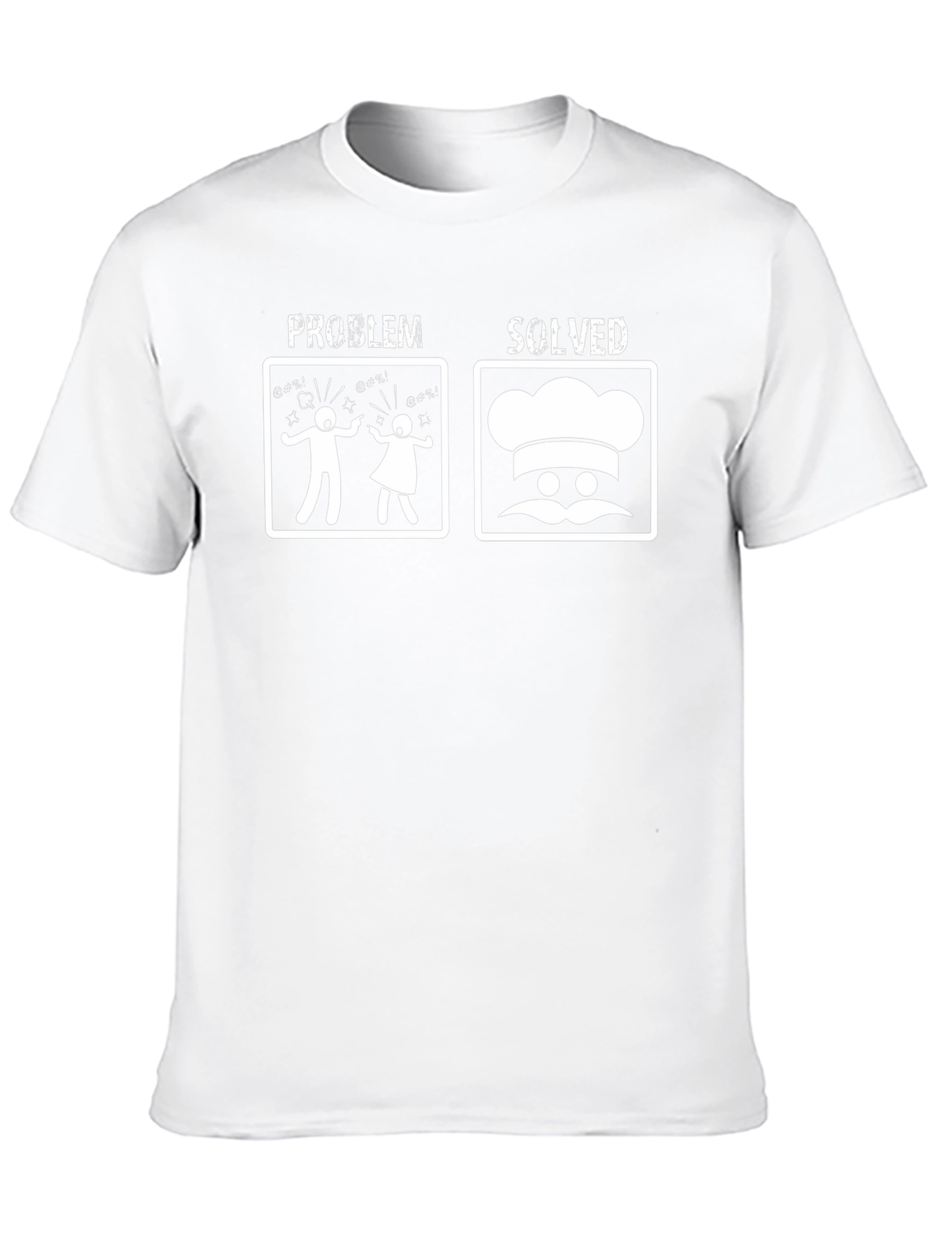 Problem Solved Chef T-Shirt Funny Cooking Tee